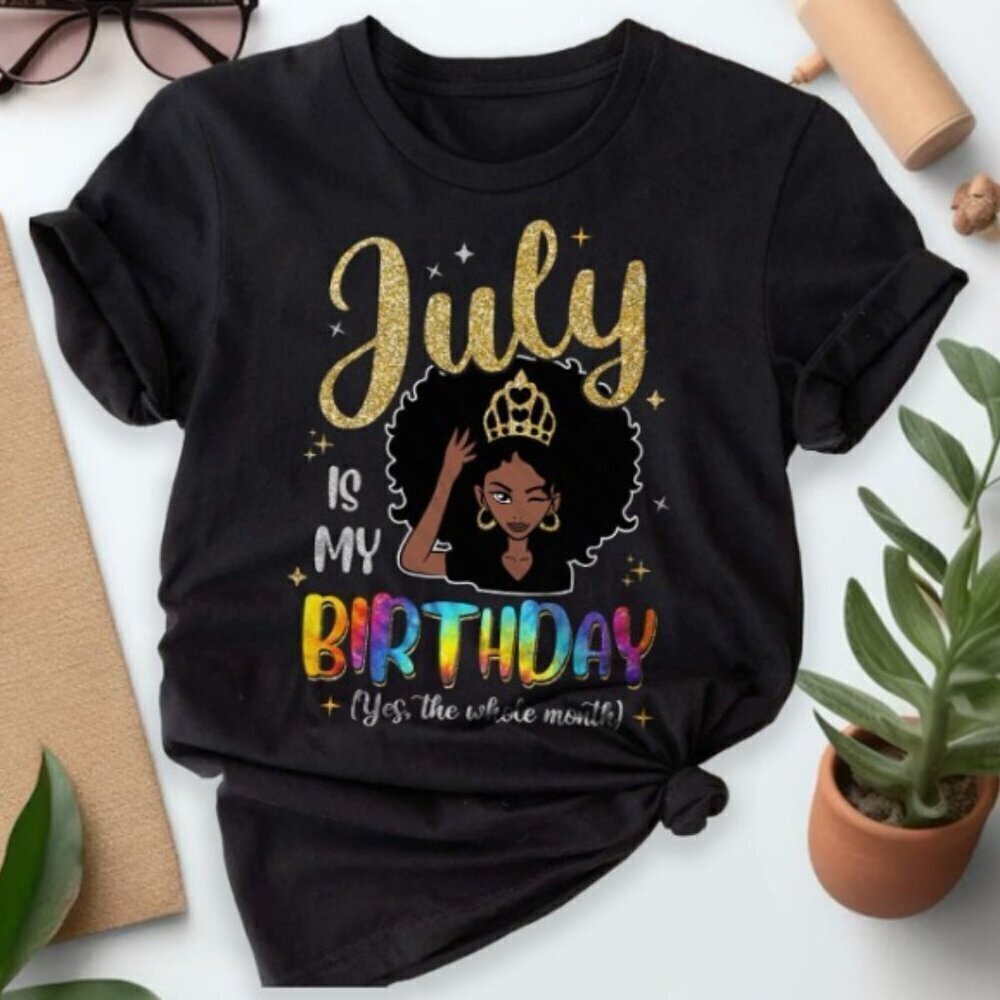 July Birthday Month Celebration Gift Unisex T-Shirt